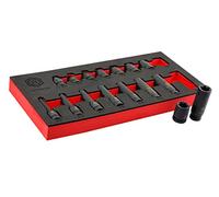 Hallmark 16pc Standard & Deep E-Torx Impact Socket Set - LETPSET16