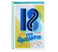 Hallmark 18th Birthday Card (18 and Awesome)