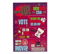 Hallmark 18th Birthday Card 'Busy Day' - Medium