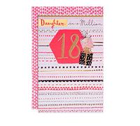 Hallmark 18th Birthday Card For Daughter - Contemporary Patterned Design