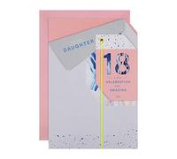 Hallmark 18th Birthday Card For Daughter - Origami Influenced Layered Design