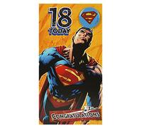 Hallmark 18th Birthday For Him Contemporary Superman Pin Badge Card - Medium Slim