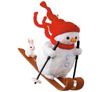 Hallmark 1995QGO1815 Skiing Snowman Mary Hamilton Keepsake Christmas Ornaments