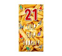 Hallmark 21st Birthday Card - Fun Photographic Design