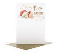Hallmark 25475237 Merry 1st Christmas Medium Card "Forever Friends"
