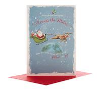 Hallmark 25491267 Across the Miles Medium Christmas Card "Filled With Joy"