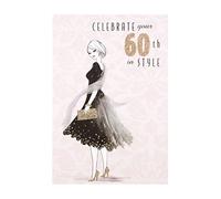 Hallmark 25492637 60th Birthday Studio Card "Celebrate In Style" - Small
