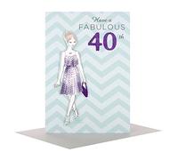 Hallmark 25492642 40th Birthday Studio Card "Celebrate and Enjoy" - Medium