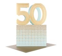 Hallmark 25492724 50th Birthday Studio Card "Just Getting Started" - Medium