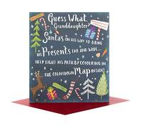 Hallmark 25499245 Medium Granddaughter Christmas Card 'Activity'