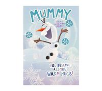 Hallmark 25499252 Medium Mummy Frozen Christmas Card 'Colour In Decorations'