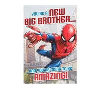 Hallmark 25501671 Medium "Going To Be Amazing" Spiderman Baby Brother Card