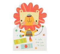 Hallmark 25501776 Medium "Cute New Cub" Baby Boy Card [Old Model]