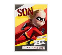 Hallmark 25504911 Medium Awesome Incredible 2 Son Birthday Card [Old Model]