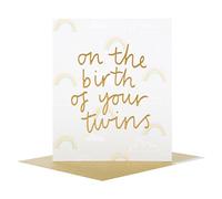 Hallmark 25506035 New Baby Twins Studio Card "Blank" - Small