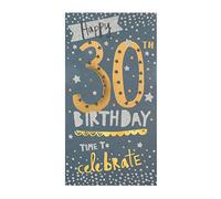 Hallmark 30th Birthday Card "Time To Celebrate" - Medium