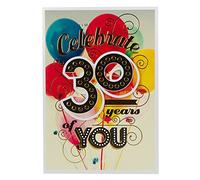Hallmark 30th Birthday Card 'Time To Celebrate' - Medium