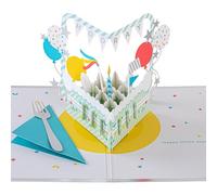 Hallmark 3D and Pop Up Birthday Card, Birthday Wishes, Cake Design, Colourful