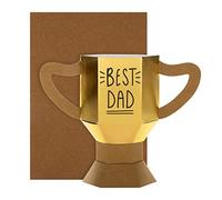 Hallmark 3D Birthday Card for Dad - 'Best Dad' Trophy Design