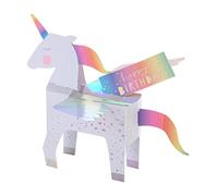 Hallmark 3D & Pop Up Birthday Card, Unicorn Design, Birthday Wishes, Colourful