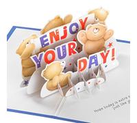 Hallmark 3D & Pop Up Birthday Card, Forever Friends Design, Celebration, Graduation, Blue