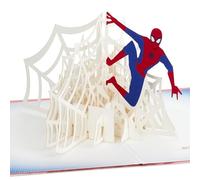 Hallmark 3D Pop-Up Card, MARVEL The Amazing Spider-Man Design | Superhero, Peter Parker, Red, Blue, White, 17.3cm x 23.8cm x 9cm, White Envelope, Perfect for Birthday, Fathers Day