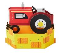 Hallmark Greeting Card, 3D Card, Pop Up Design, Red Tractor, Farmer, Farming, Kids Birthday, Fathers Day, Birthday Card, Red, Yellow, Green