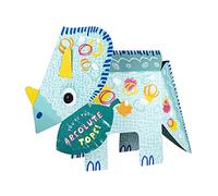 Hallmark 3D & Pop Up Fathers Day Card, Dinosaur, Triceratops, Cute, Blue