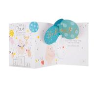 Hallmark Fathers Day Card for Dad, Cute Bear with No.1 Award Design, Brown, Blue, Yellow