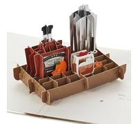 Hallmark 3D Pop Up Fathers Day Card, Old Fashioned Cocktail Kit, Gold