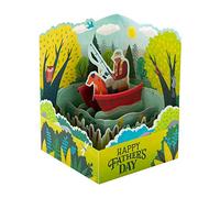 Hallmark 3D Pop Up Fathers Day Card - Paper Wonder Relaxing Fishing Design