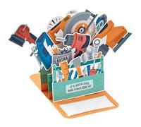 Hallmark 3D & Pop Up Fathers Day Card, Red Toolbox, Tools & Machinery