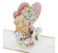 Hallmark 3D & Pop Up Birthday Card, Forever Friends Design, Mothers Day, Anniversary, Love, Gold