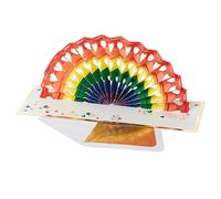 Hallmark 3D & Pop Up Greeting Card, Rainbow Design, Birthday, Pride, LGBTQ+, Get Better Soon, Support, Red, Orange, Yellow, Green, Blue, Purple