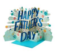 Hallmark 3D & Pop Up Jumbo Fathers Day Card, Banner Design, Blue, Green