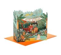 Hallmark Kids Birthday Card, 3D and Pop Up, Jungle Design, Daughter, Son, Sister, Green, Gold
