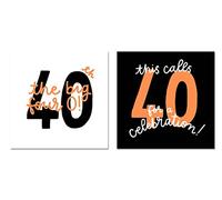 Hallmark 40th Birthday Invitation Cards - 10 Fortieth Birthday Invitations 2 Designs