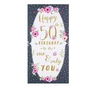 Hallmark 50th Birthday Card "One And Only You" - Medium