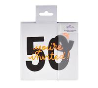 Hallmark 50th Birthday Party Invitation Cards,10-Pack, 2 Designs