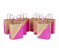 Hallmark 5EGB6099 Set of 8 Medium Stiff Handle Pink Gift Bags Paper B07PFFDT2B