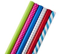 Hallmark 5JXW1746 Wrapping Paper, Solids and Pattern