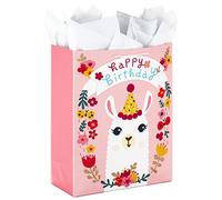 Hallmark 5WDB1150 Extra Large Tissue Paper (Llama Birthday) Gift Bag X, Pink