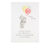 Hallmark 60th Birthday Card "Happy Thoughts" - Medium
