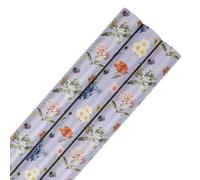 Hallmark 6M Wrapping Paper Roll, Pack of 3 in 1 Marjolein Bastin Design, 2M Each, Birthday, Christmas, Anniversary, Purple