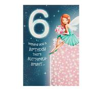 Hallmark 6th Birthday Card 'Fairy Name' - Medium