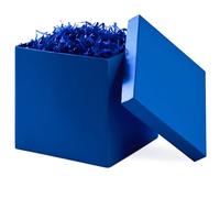 Hallmark 7" Gift Box with Lid (Royal Blue) for Christmas, Hanukkah, Birthdays, Father's Day, Bridal Showers, Weddings, Baby Showers and Graduations