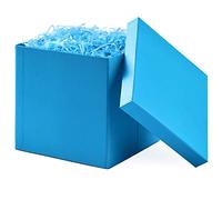 Hallmark 7" Gift Box with Lid (Turquoise Blue) for Birthdays, Mothers Day, Bridal Showers, Weddings, Baby Showers, Bridesmaids Gifts, Any Occasion