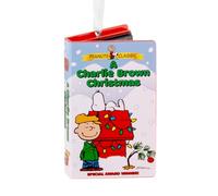 Hallmark A Charlie Brown Christmas VHS Keepsake Hanging Ornament, Tree Decoration, PEANUTS, Christmas, Blue
