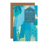 Hallmark Abstract Blue & Green Birthday Card for Brother