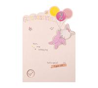 Hallmark Age 2 Birthday Card For Granddaughter - 3D Die-Cut Design